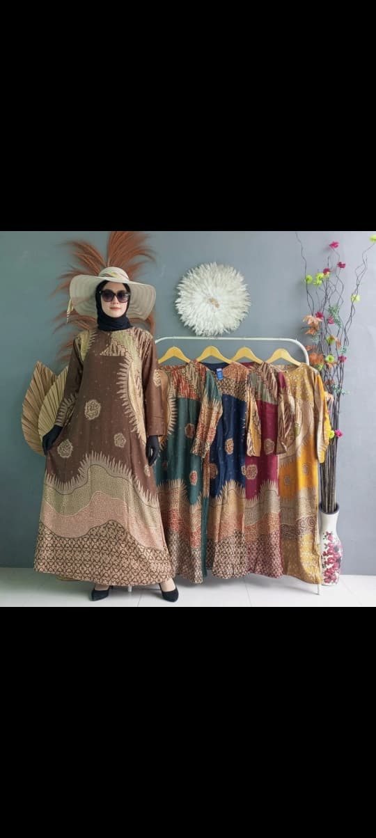 Daster Premium Longdress Muslim Lasem Ld 110- 115 